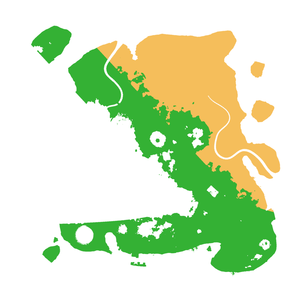 Biome Rust Map: Procedural Map, Size: 3000, Seed: 44957