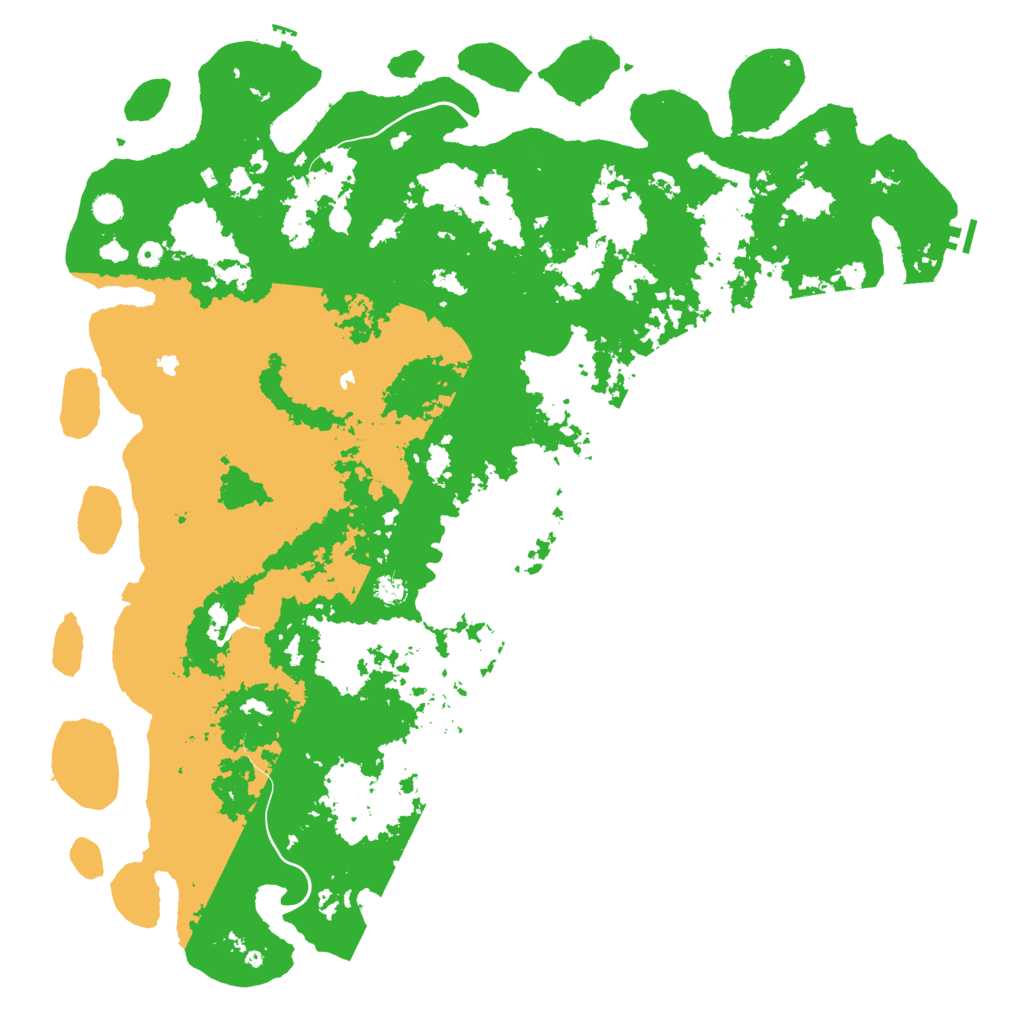 Biome Rust Map: Procedural Map, Size: 6000, Seed: 549821
