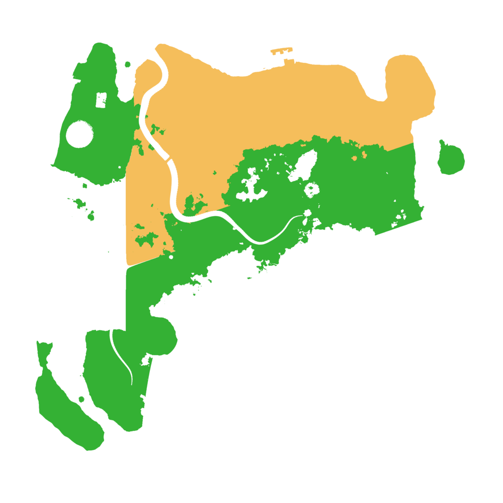 Biome Rust Map: Procedural Map, Size: 3500, Seed: 1790329316