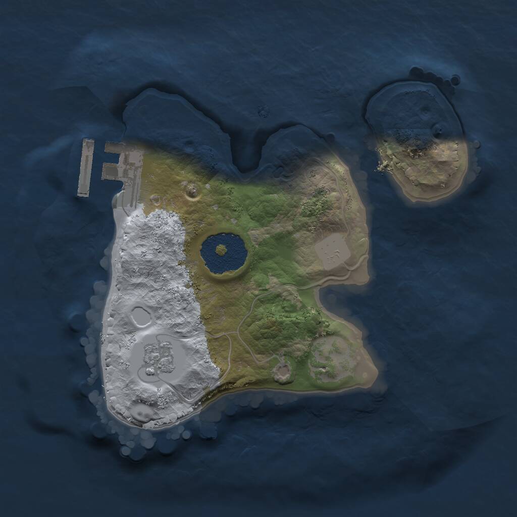 Rust Map: Procedural Map, Size: 1800, Seed: 974074768, 3 Monuments