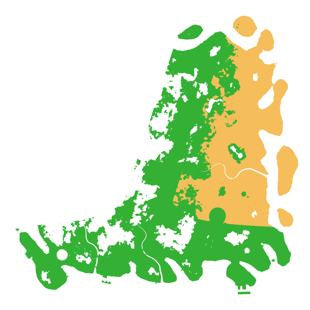 Biome Rust Map: Procedural Map, Size: 5000, Seed: 1376870728
