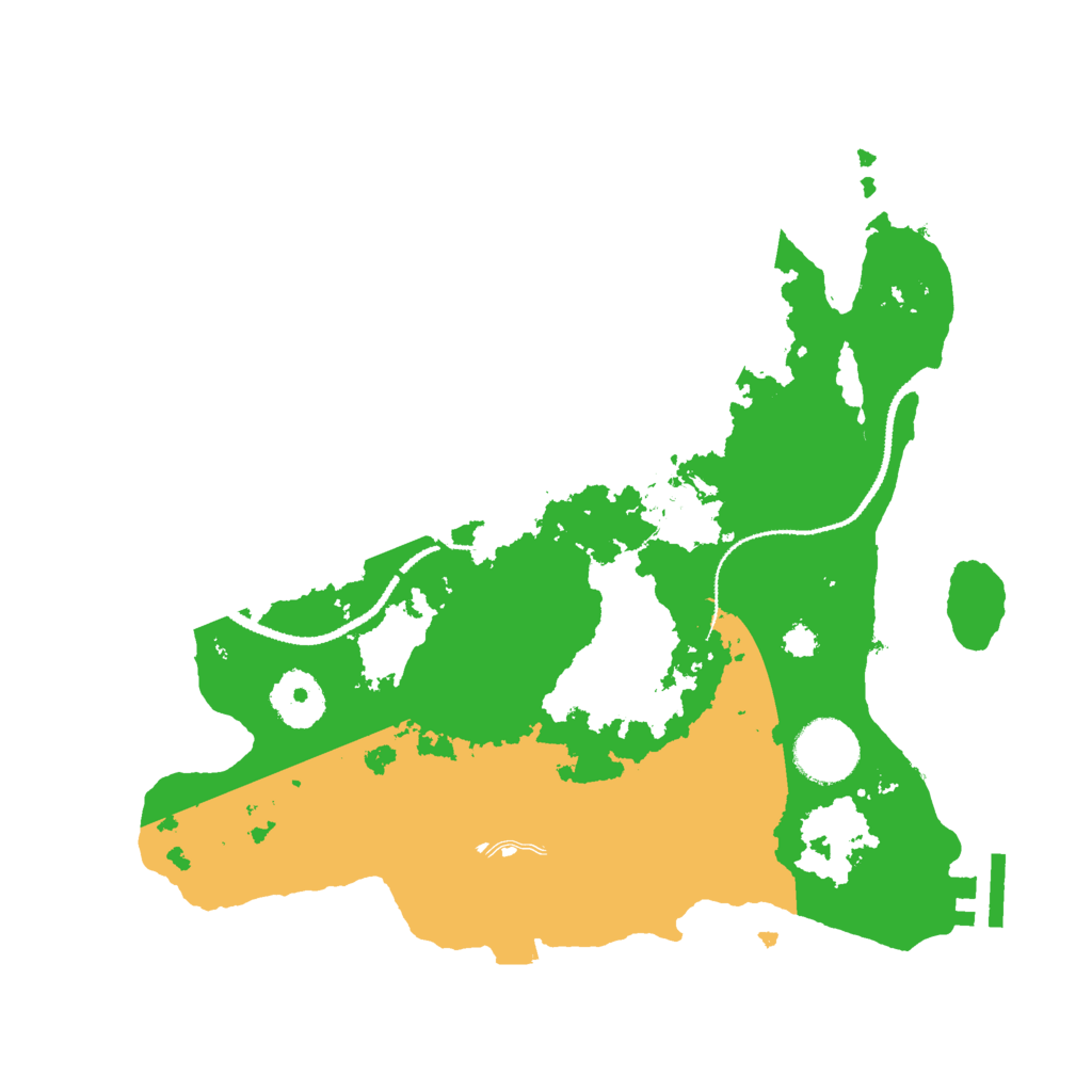 Biome Rust Map: Procedural Map, Size: 3000, Seed: 6392