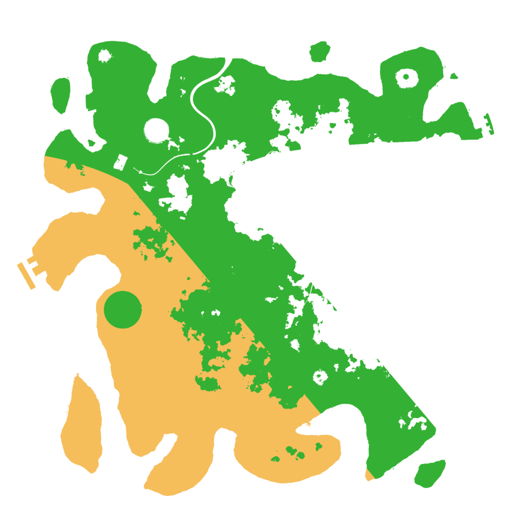 Biome Rust Map: Procedural Map, Size: 3700, Seed: 990342145