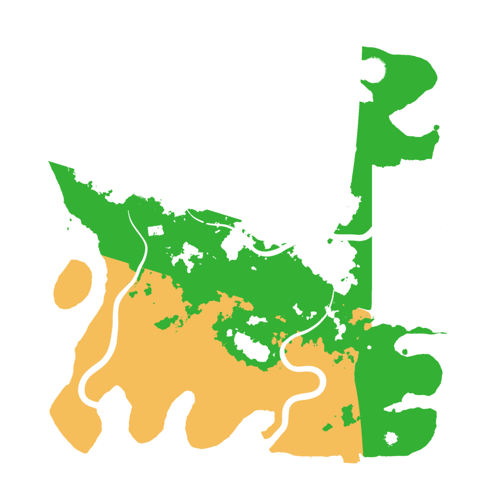 Biome Rust Map: Procedural Map, Size: 3500, Seed: 868598526