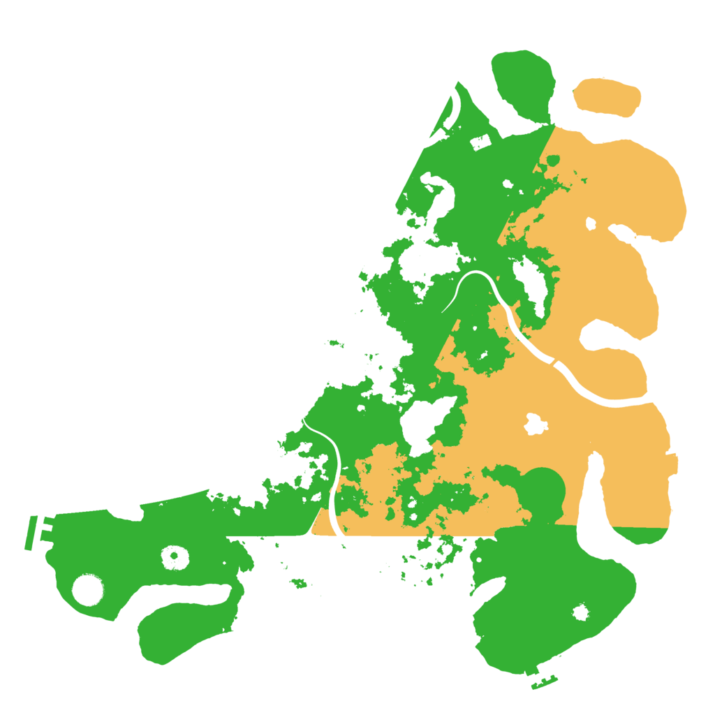 Biome Rust Map: Procedural Map, Size: 4000, Seed: 299283557