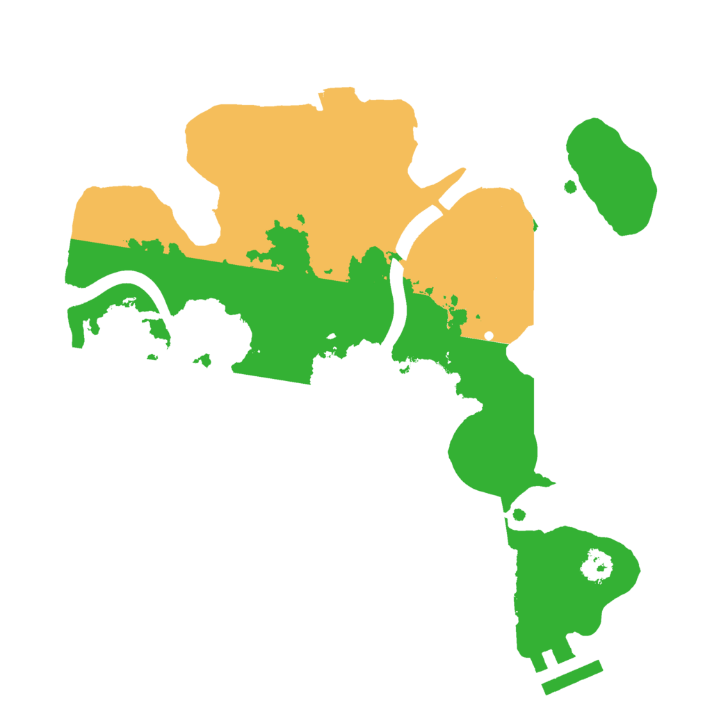 Biome Rust Map: Procedural Map, Size: 2300, Seed: 848141882