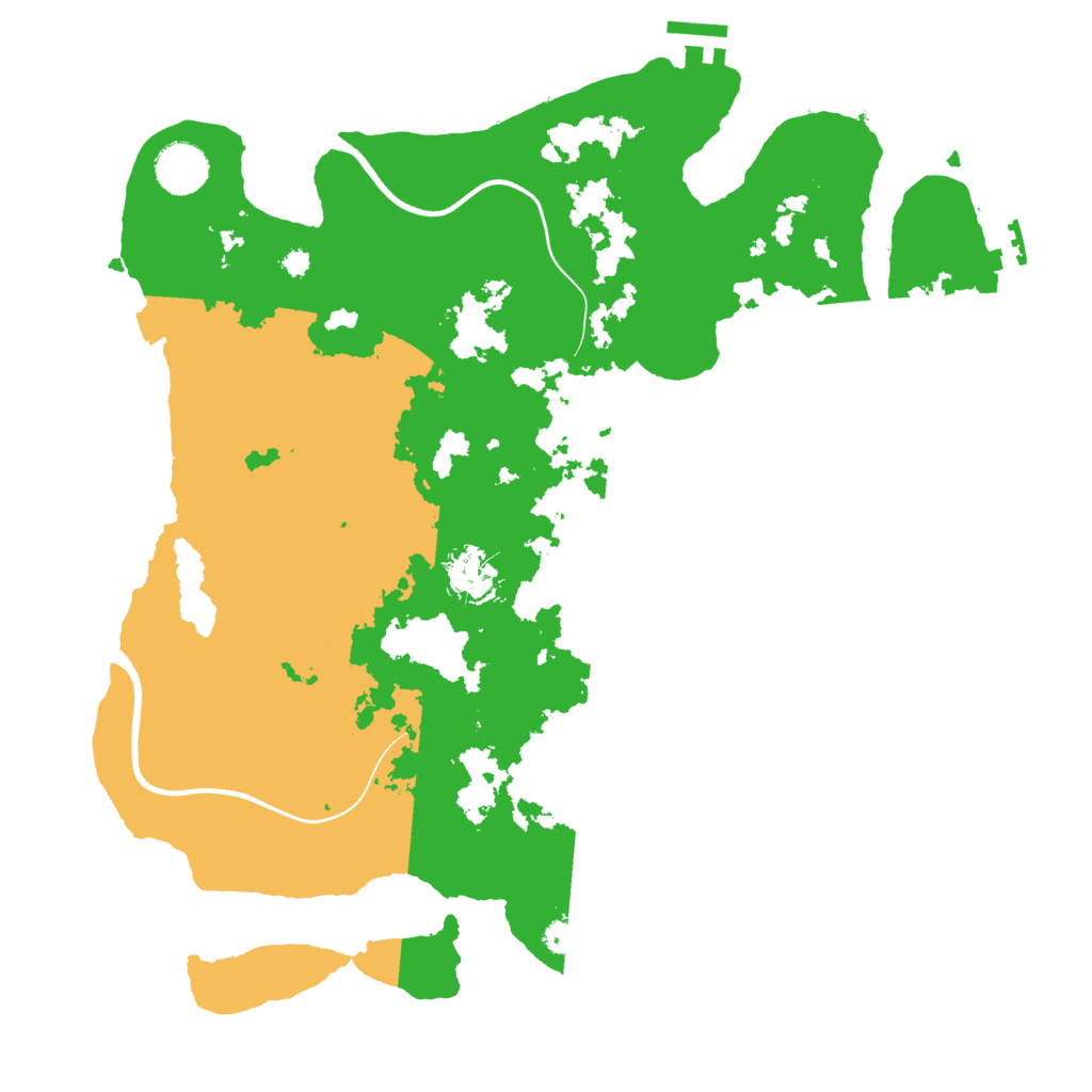 Biome Rust Map: Procedural Map, Size: 3650, Seed: 827352992