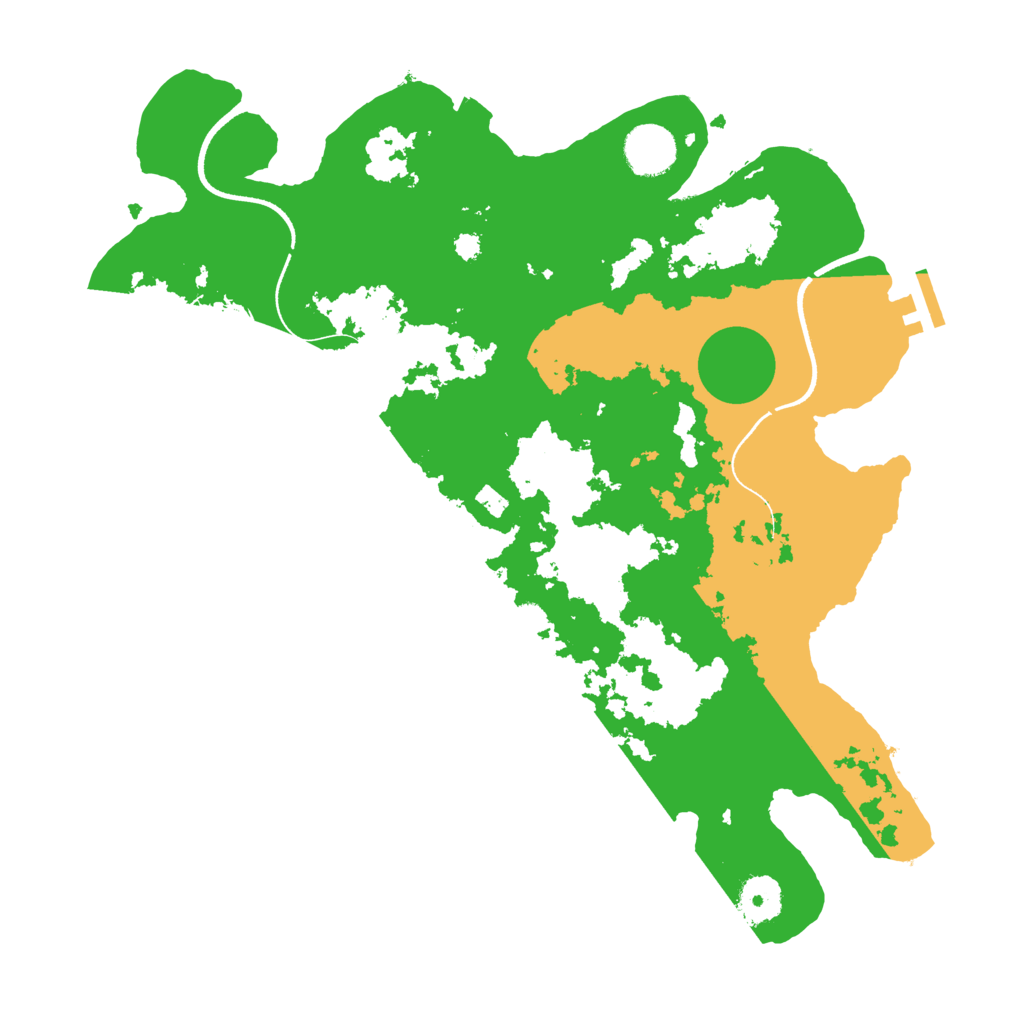 Biome Rust Map: Procedural Map, Size: 3500, Seed: 83415