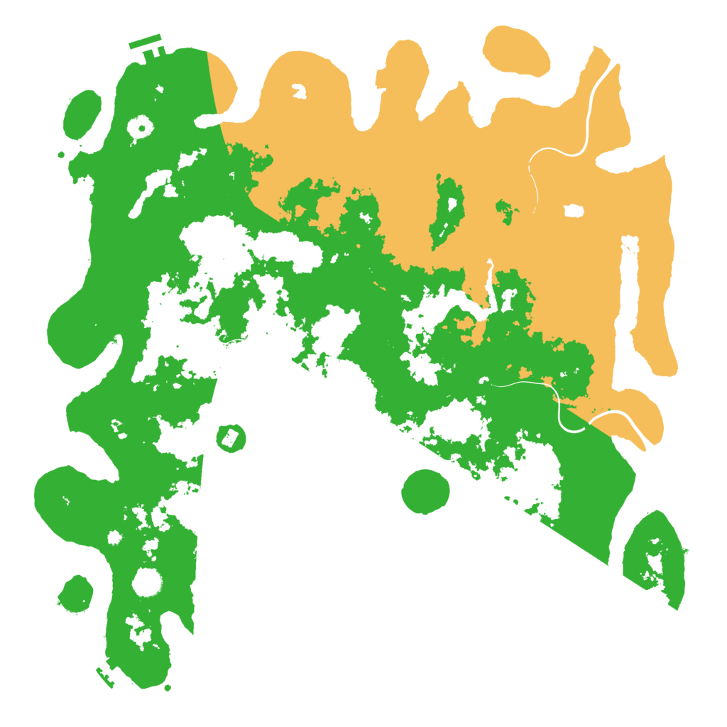 Biome Rust Map: Procedural Map, Size: 4500, Seed: 1753493583