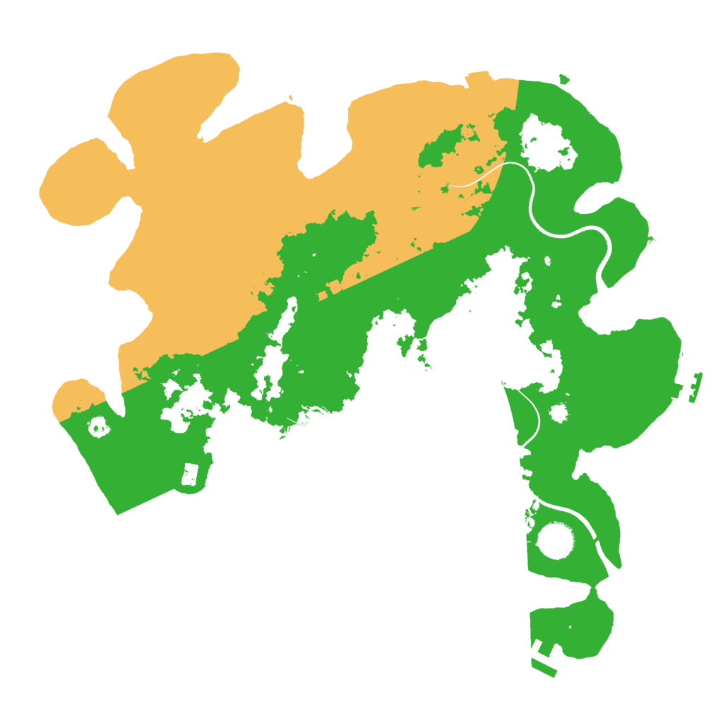 Biome Rust Map: Procedural Map, Size: 3500, Seed: 608614971