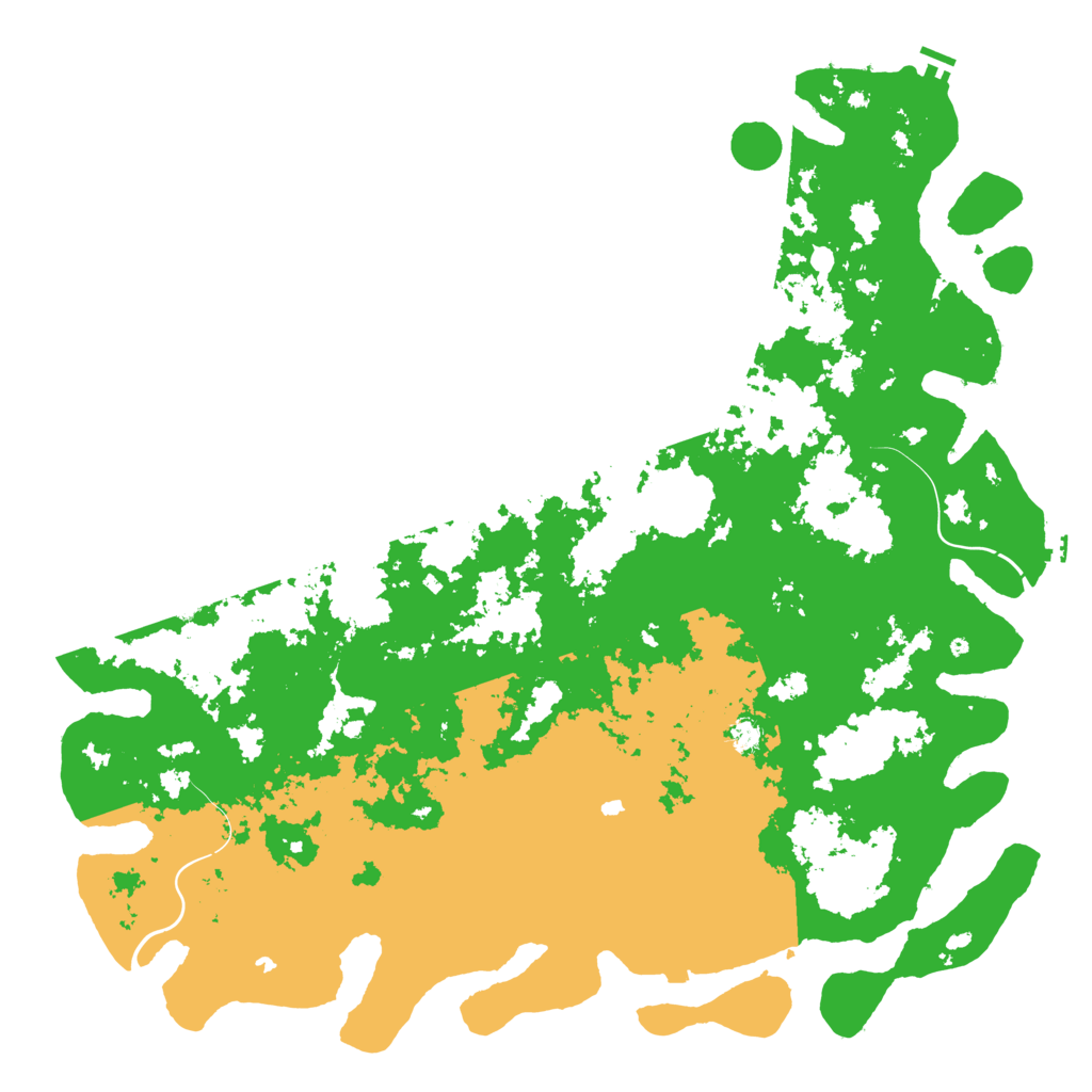 Biome Rust Map: Procedural Map, Size: 6000, Seed: 268623191
