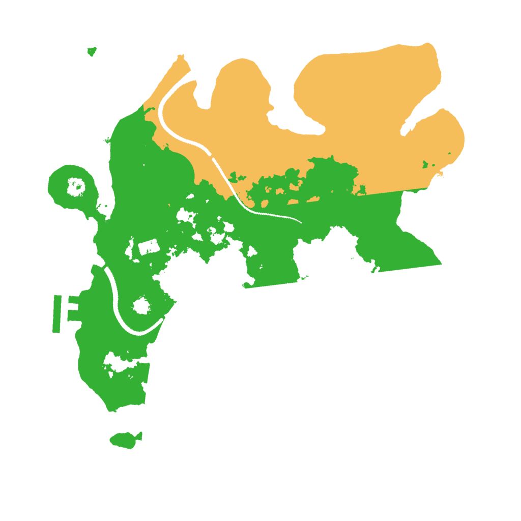 Biome Rust Map: Procedural Map, Size: 2800, Seed: 55151