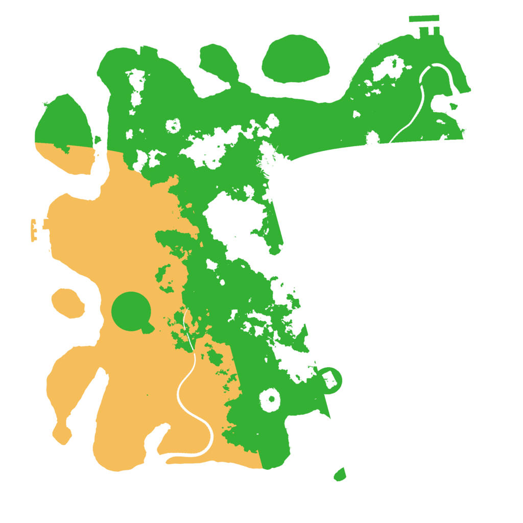 Biome Rust Map: Procedural Map, Size: 3500, Seed: 2063304805