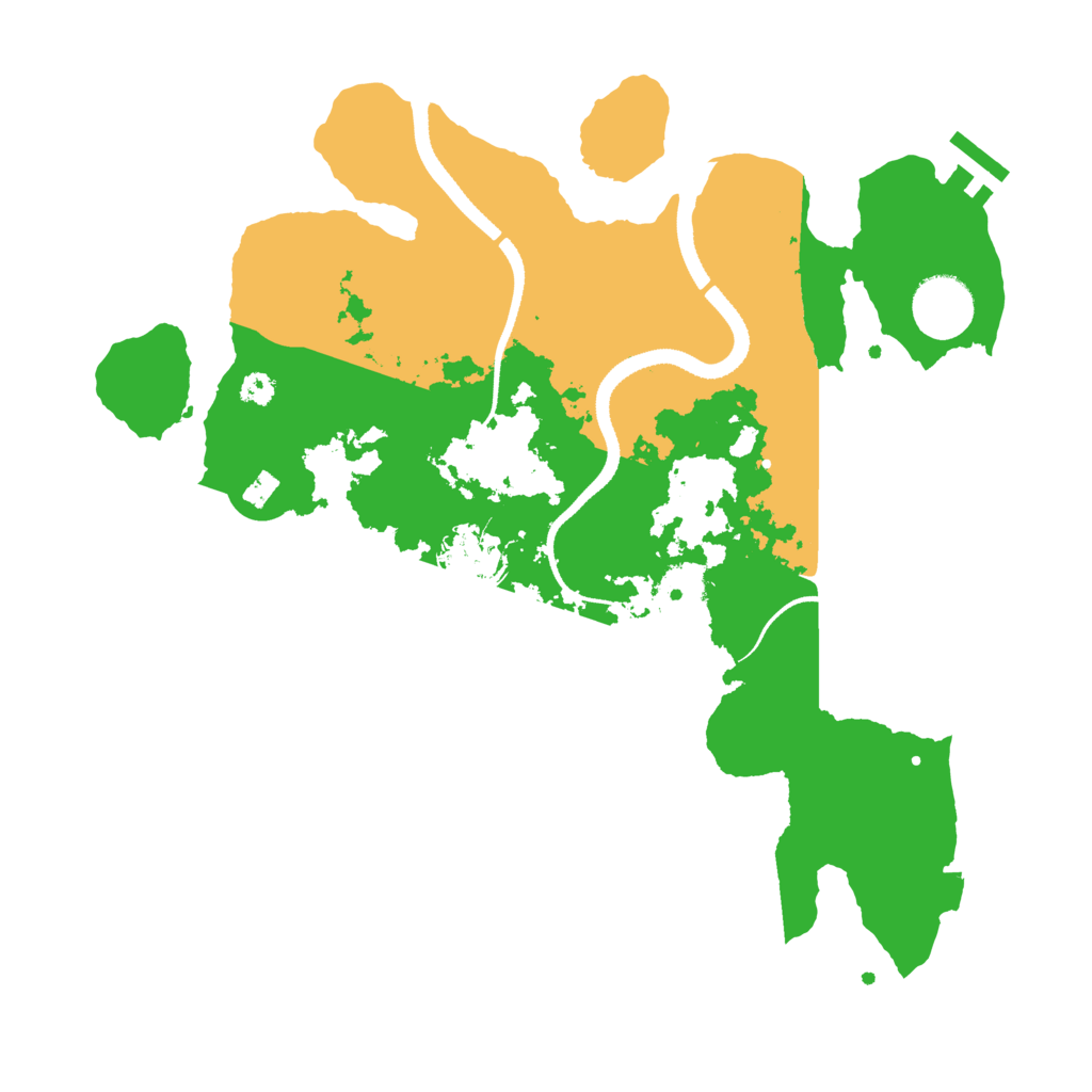 Biome Rust Map: Procedural Map, Size: 3300, Seed: 837129654