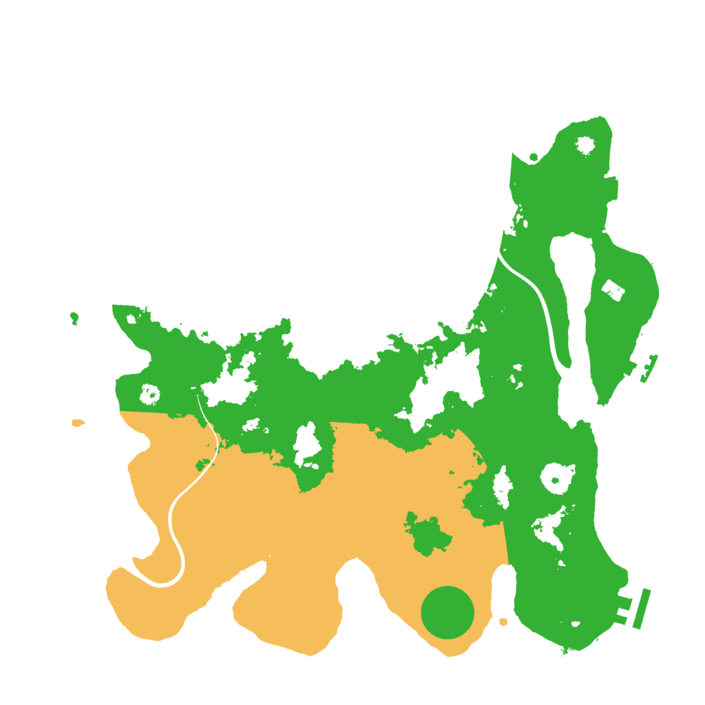 Biome Rust Map: Procedural Map, Size: 3500, Seed: 450559515