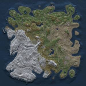 Thumbnail Rust Map: Procedural Map, Size: 4250, Seed: 180102024, 15 Monuments