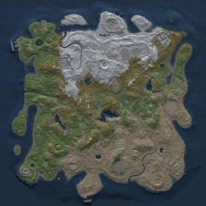 Thumbnail Rust Map: Procedural Map, Size: 4500, Seed: 4326105, 16 Monuments