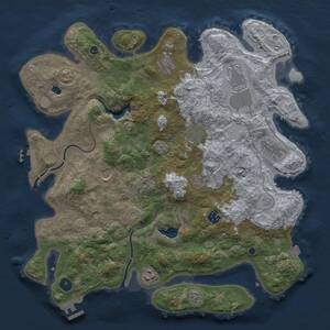 Thumbnail Rust Map: Procedural Map, Size: 4000, Seed: 1982565231, 15 Monuments