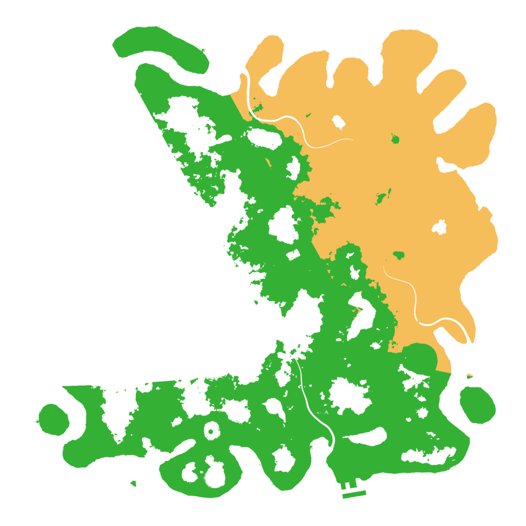 Biome Rust Map: Procedural Map, Size: 4500, Seed: 21380