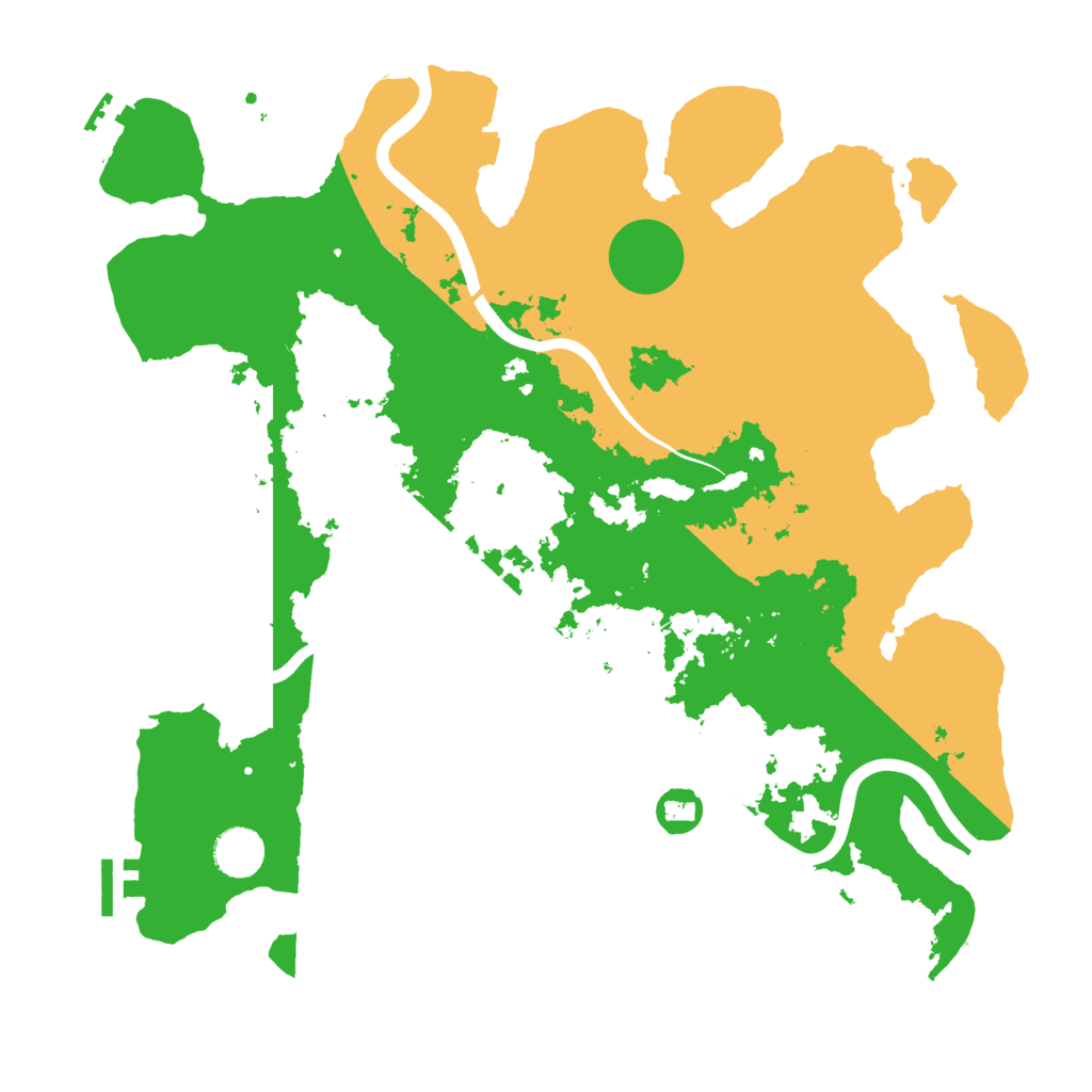 Biome Rust Map: Procedural Map, Size: 3850, Seed: 65545