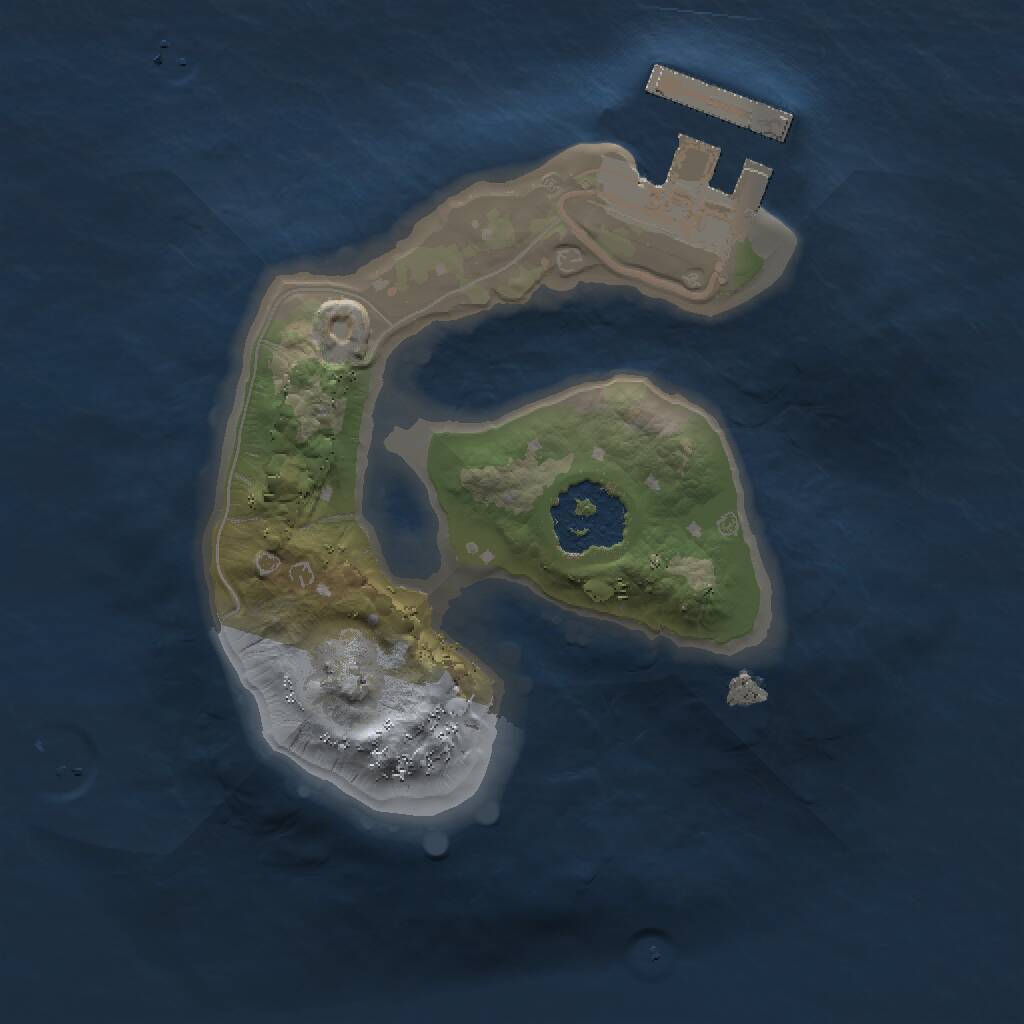 Rust Map: Procedural Map, Size: 1400, Seed: 1485759526, 2 Monuments