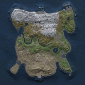 Thumbnail Rust Map: Procedural Map, Size: 2500, Seed: 1530886792, 7 Monuments