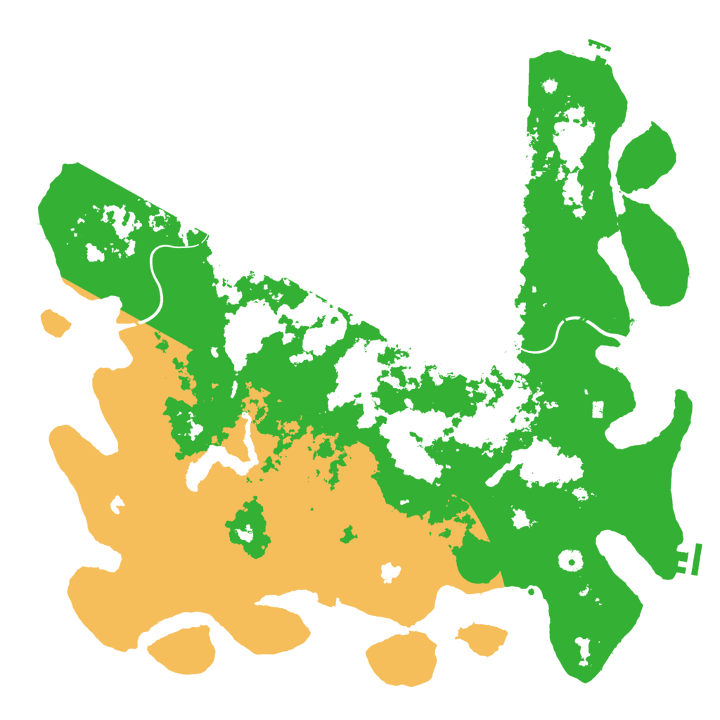 Biome Rust Map: Procedural Map, Size: 4550, Seed: 37168537