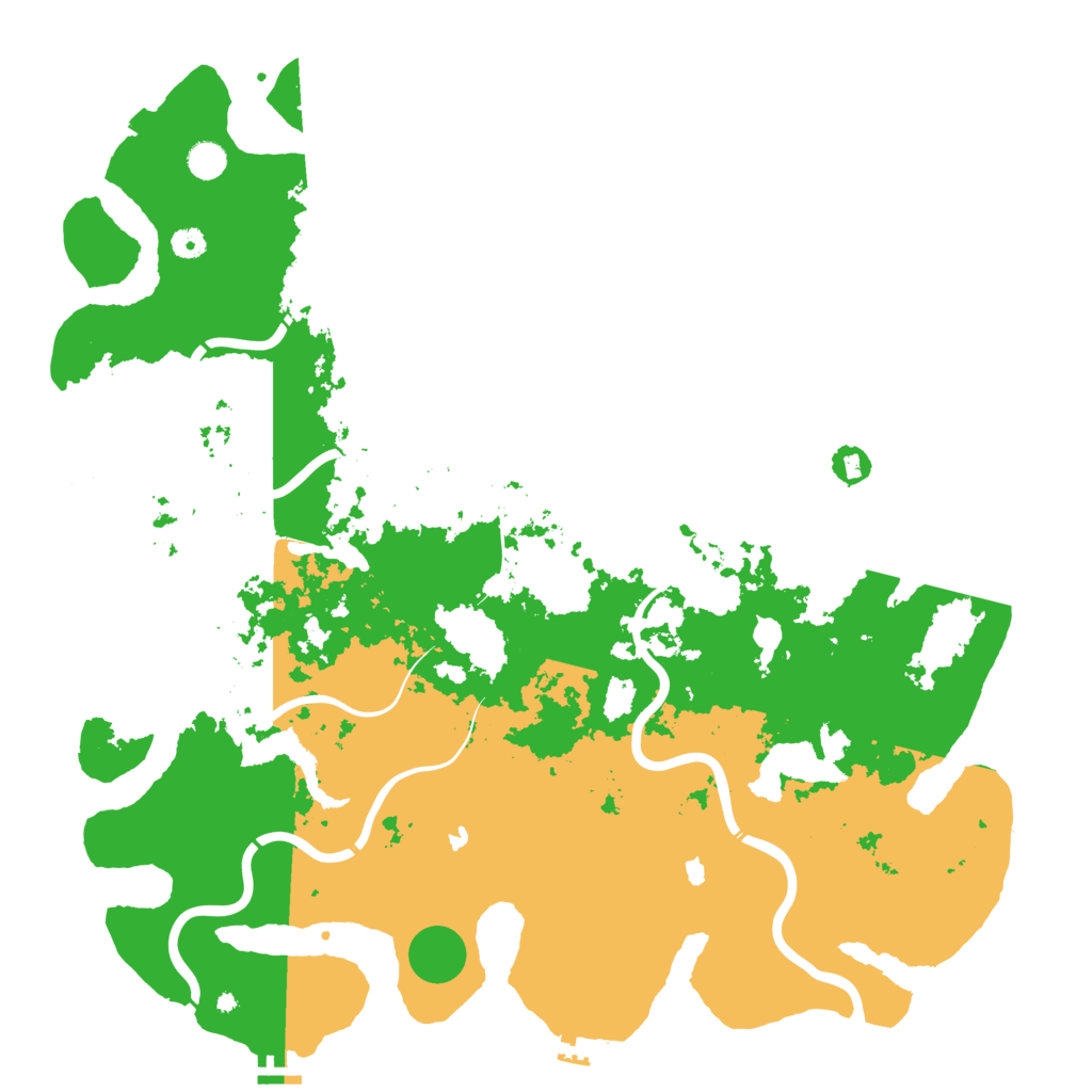 Biome Rust Map: Procedural Map, Size: 5000, Seed: 21874