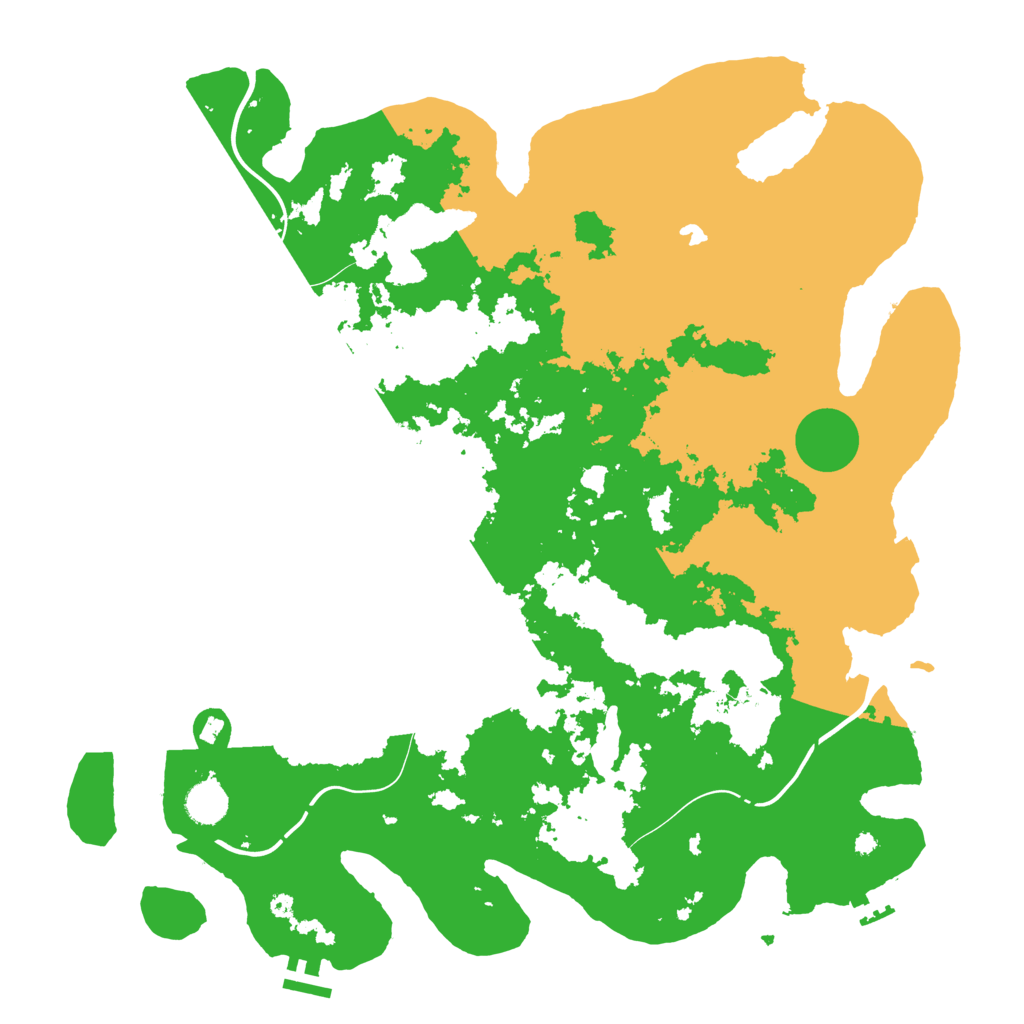 Biome Rust Map: Procedural Map, Size: 4250, Seed: 483433915