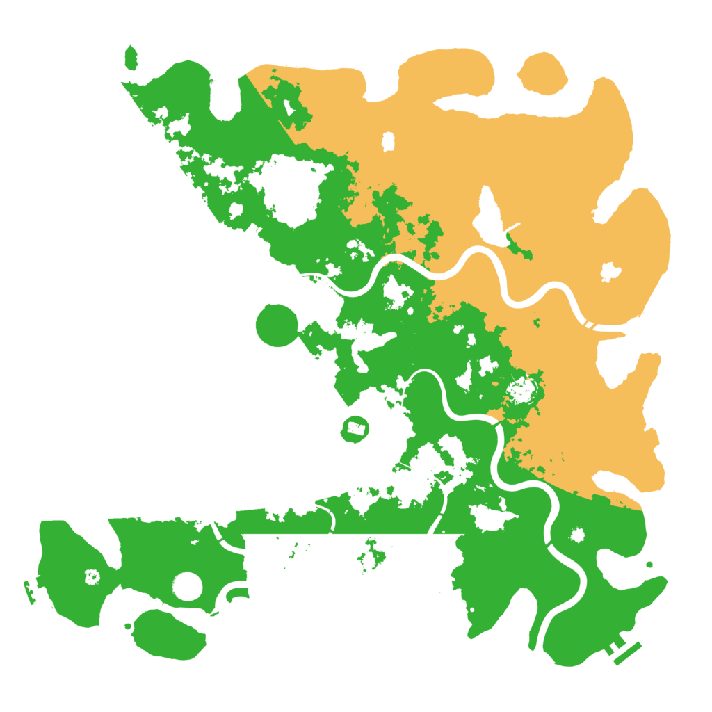 Biome Rust Map: Procedural Map, Size: 4500, Seed: 1212994408