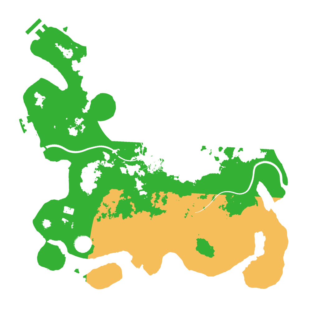 Biome Rust Map: Procedural Map, Size: 3300, Seed: 1299907276