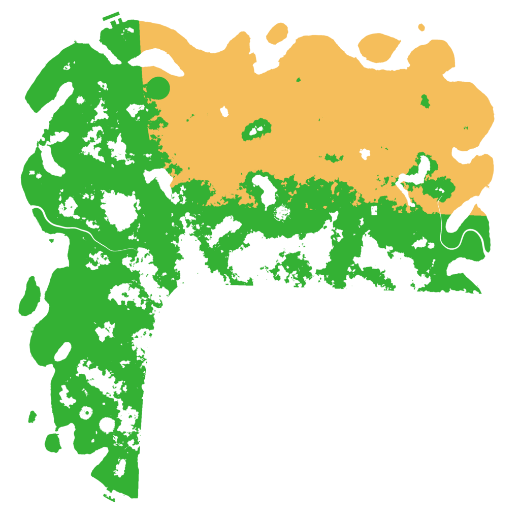 Biome Rust Map: Procedural Map, Size: 6000, Seed: 1858807991