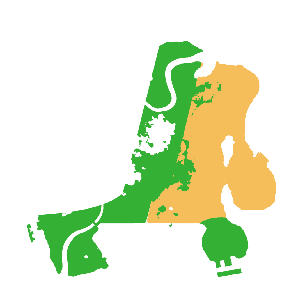 Biome Rust Map: Procedural Map, Size: 2500, Seed: 1040174166