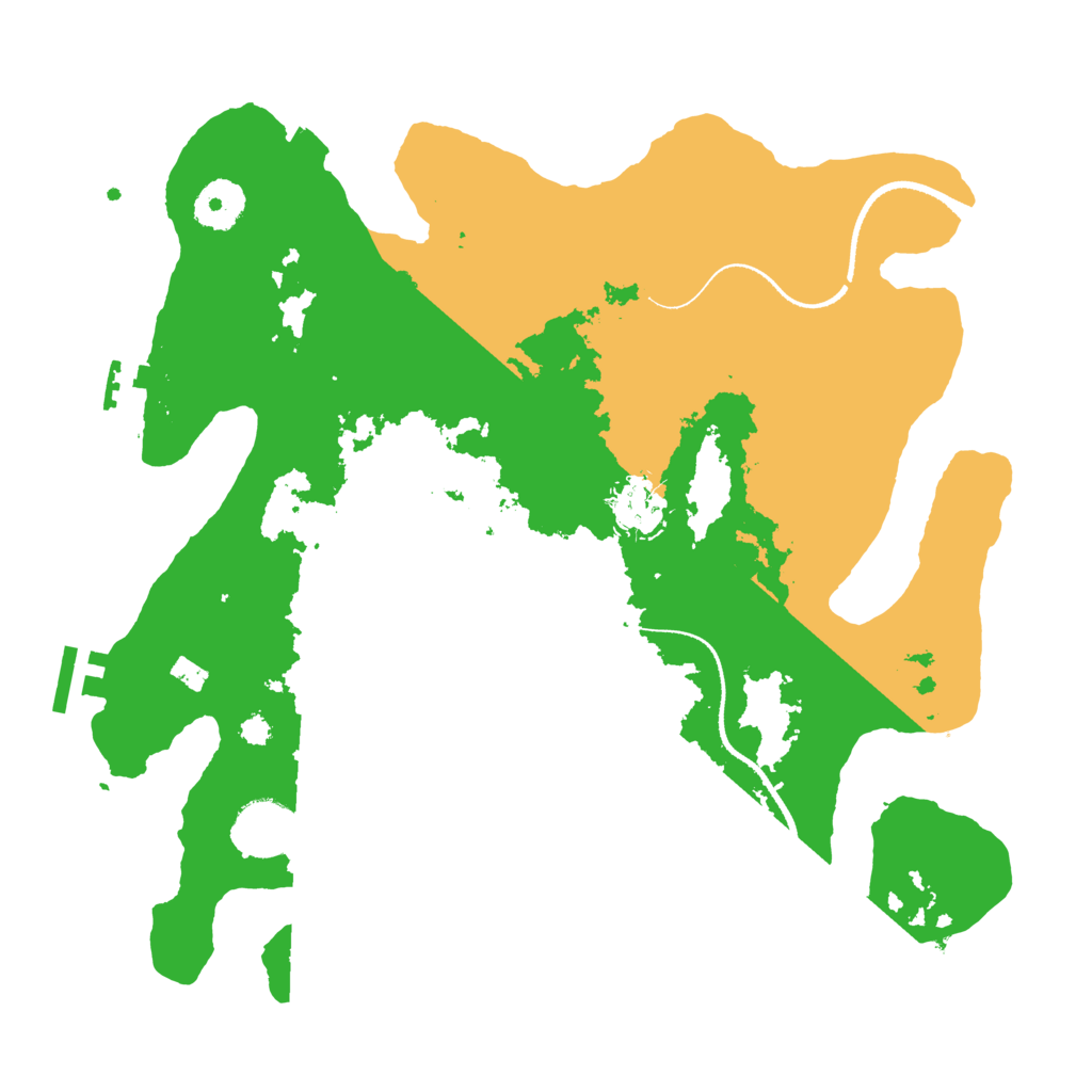 Biome Rust Map: Procedural Map, Size: 3300, Seed: 50004