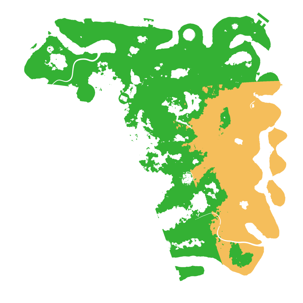 Biome Rust Map: Procedural Map, Size: 4500, Seed: 17364499