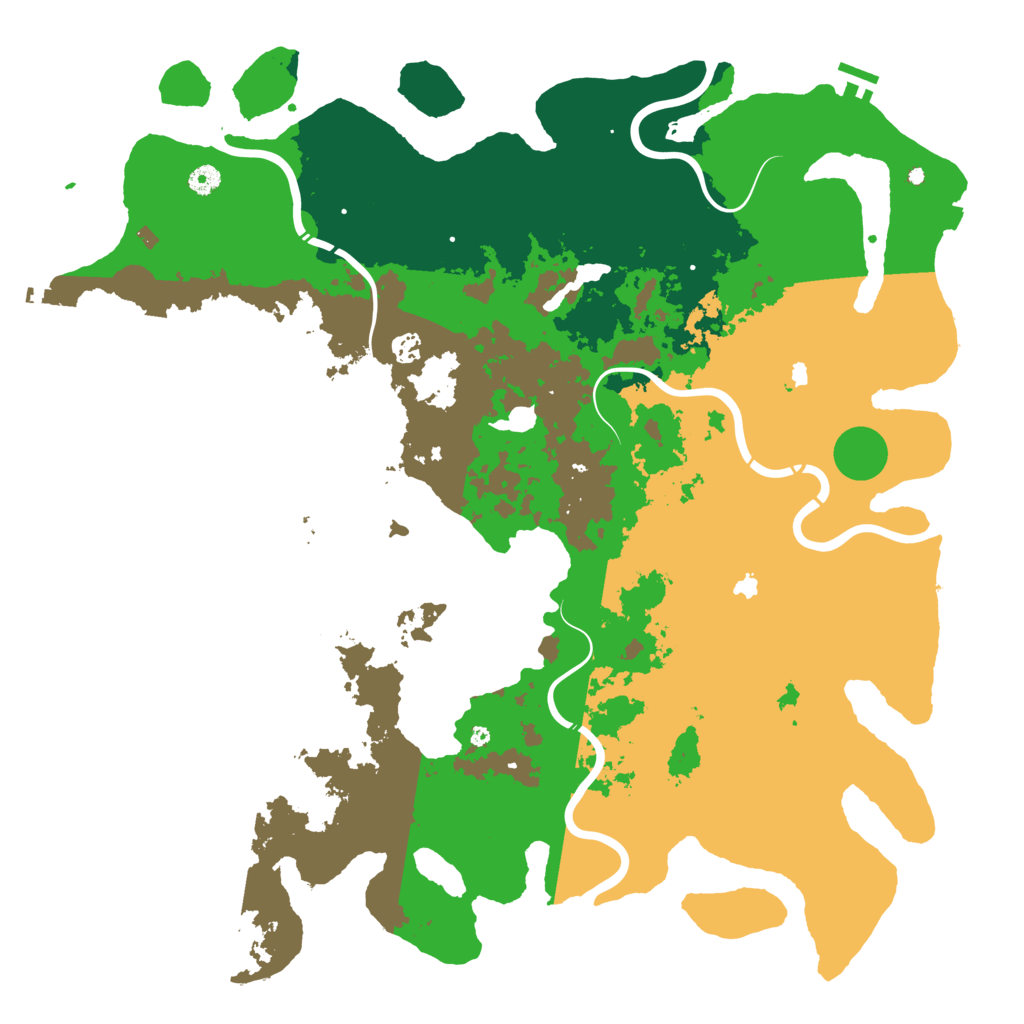 Biome Rust Map: Procedural Map, Size: 5000, Seed: 1597736673