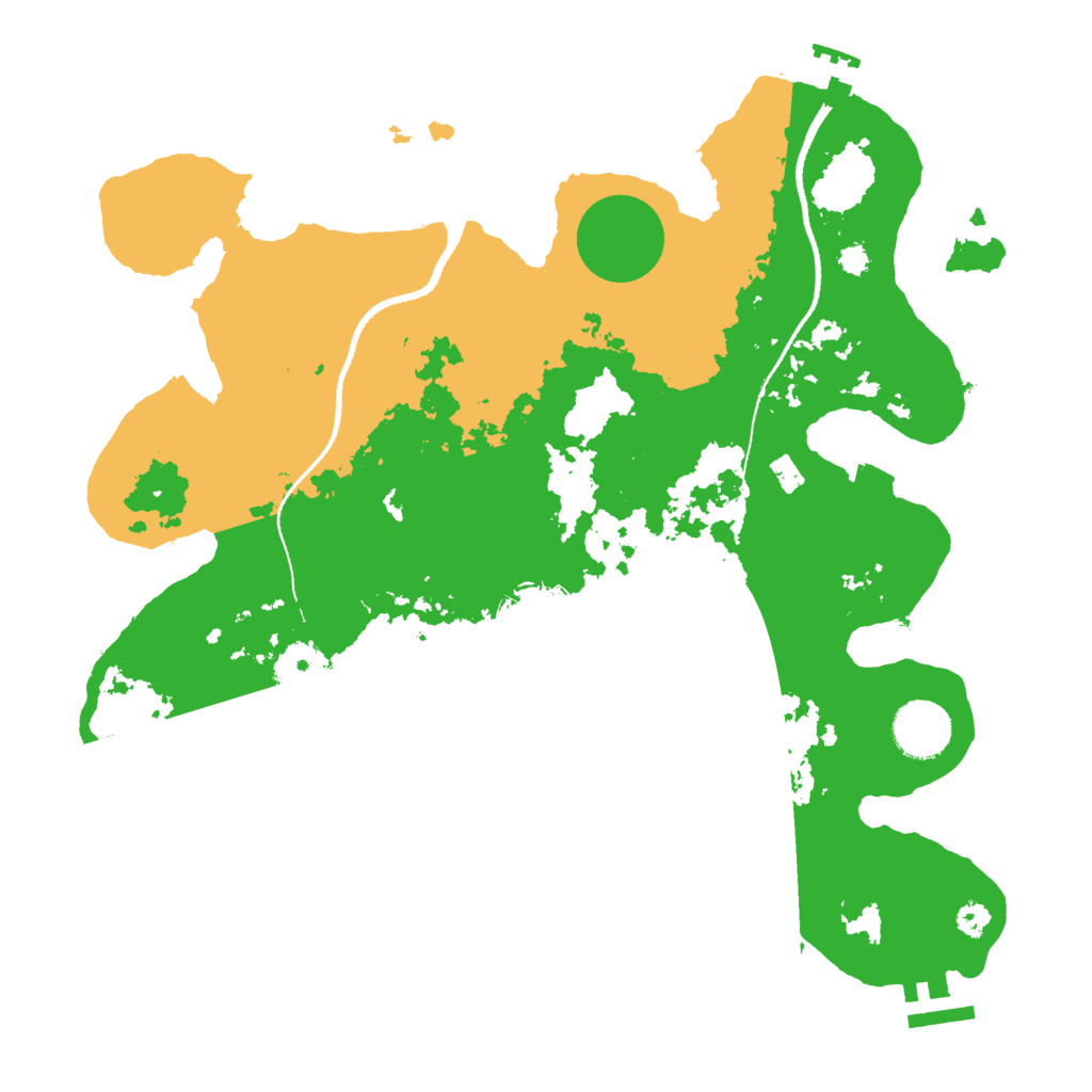 Biome Rust Map: Procedural Map, Size: 3300, Seed: 50010