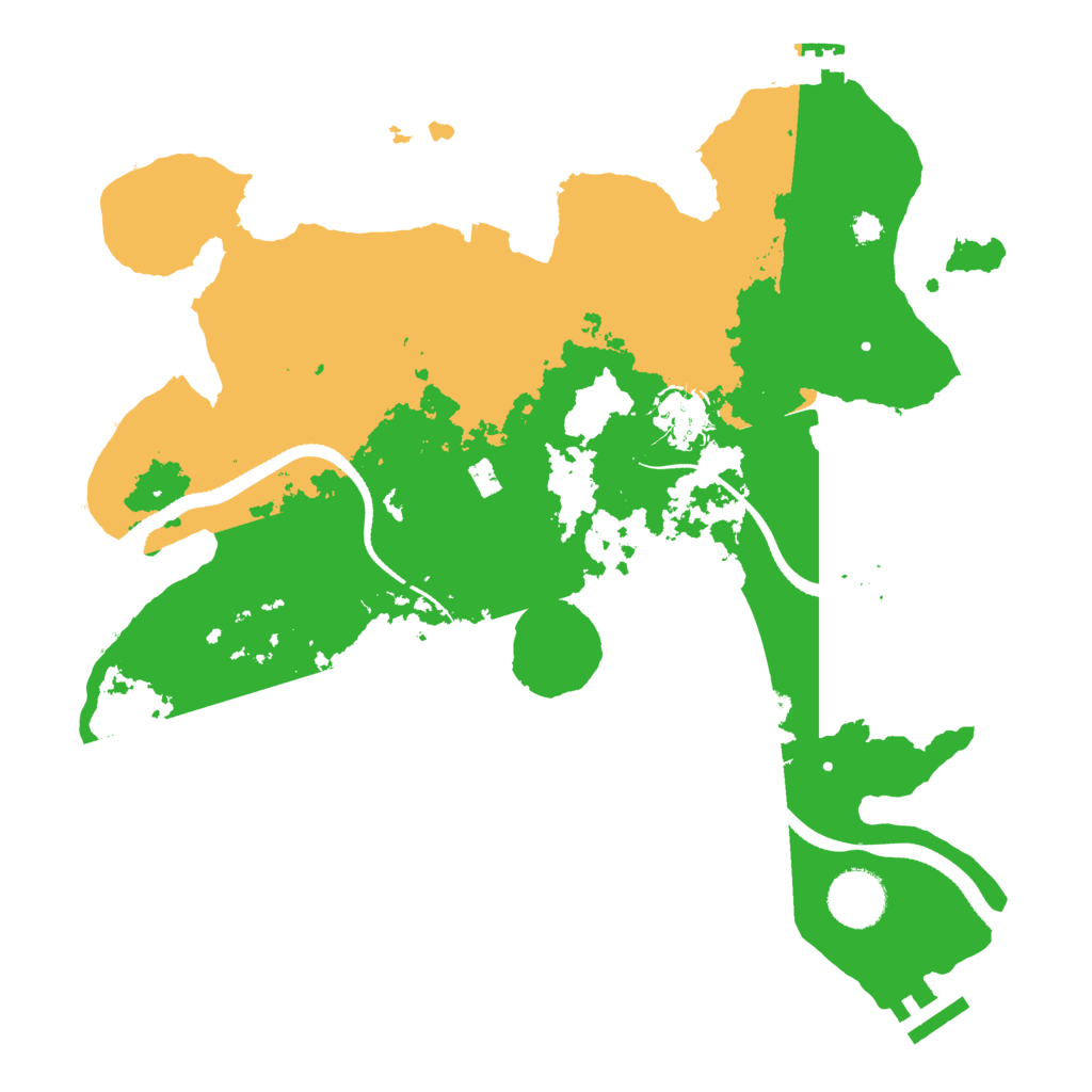 Biome Rust Map: Procedural Map, Size: 3300, Seed: 50010