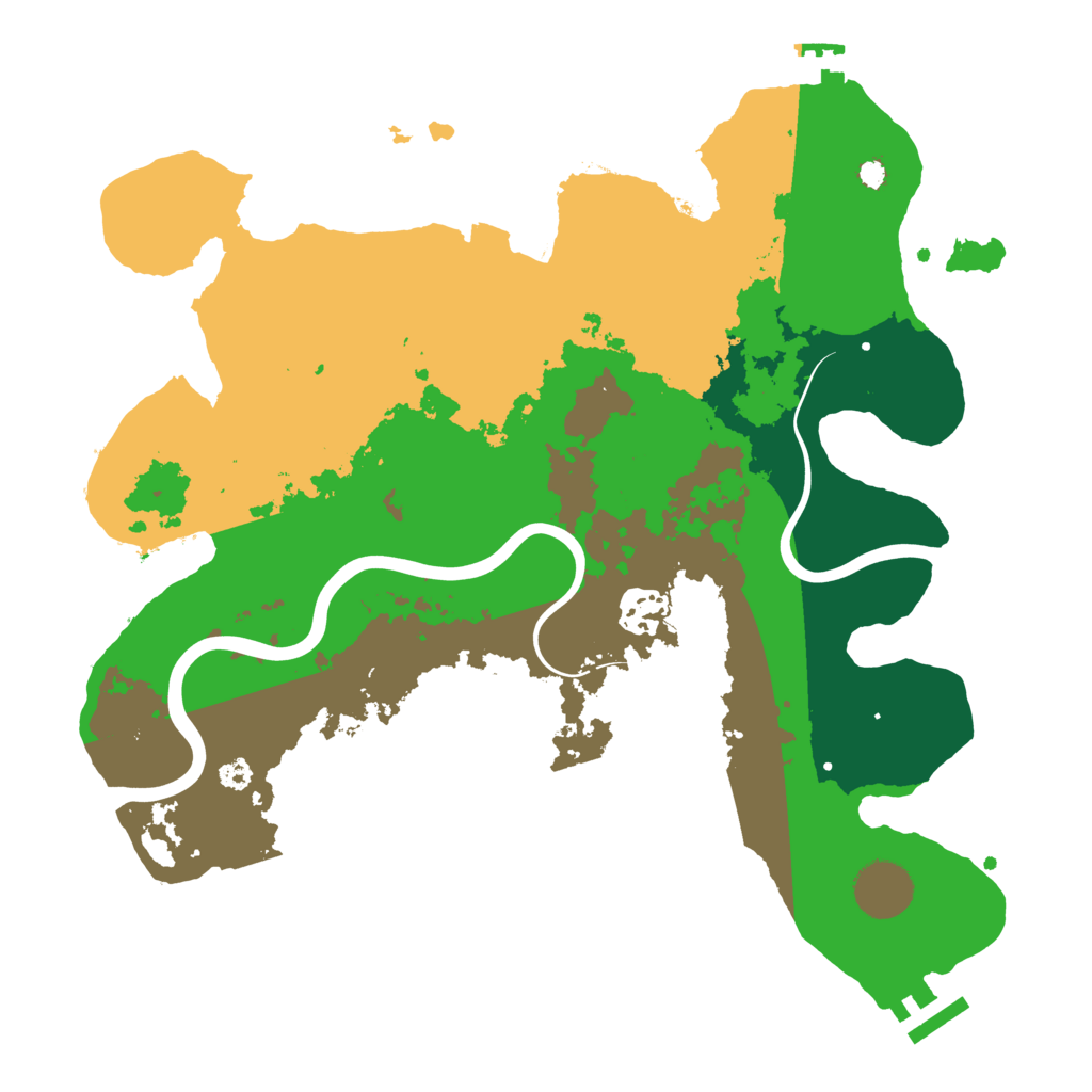 Biome Rust Map: Procedural Map, Size: 3300, Seed: 50010
