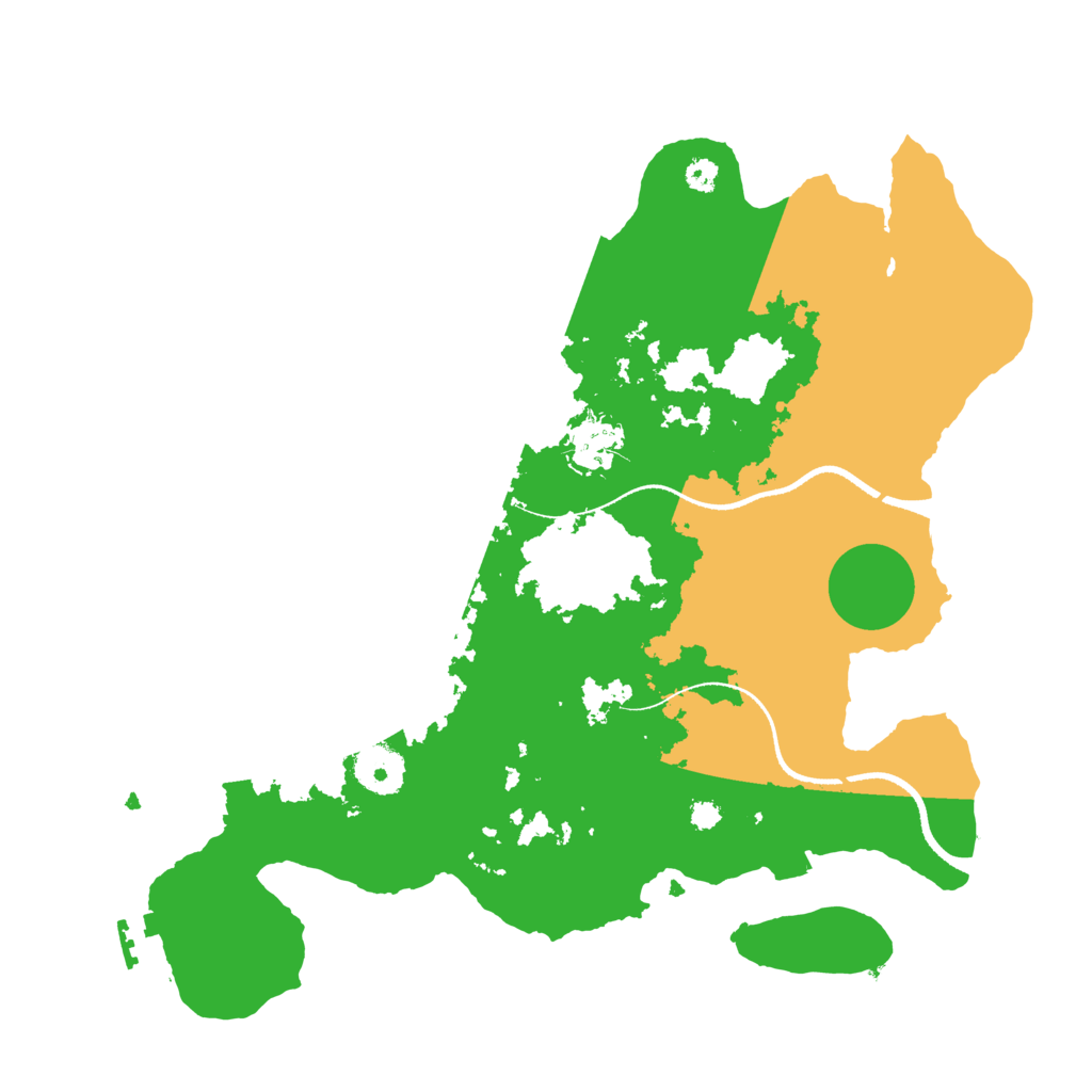 Biome Rust Map: Procedural Map, Size: 3350, Seed: 50005