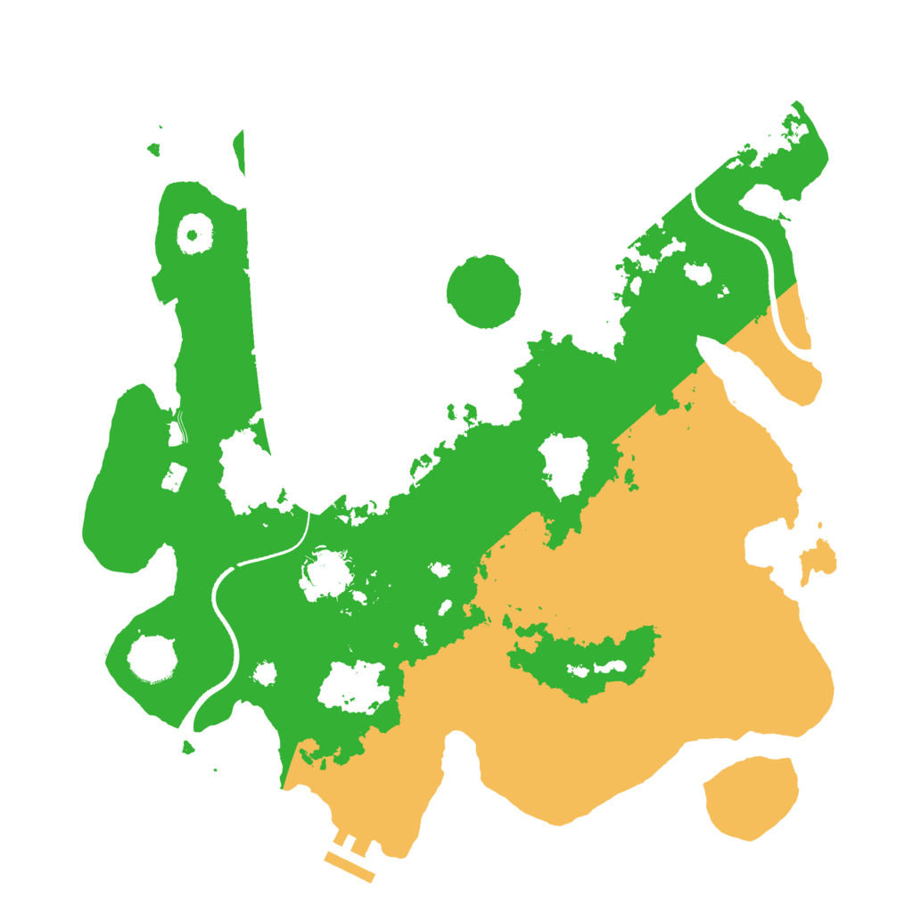 Biome Rust Map: Procedural Map, Size: 3500, Seed: 2080230441