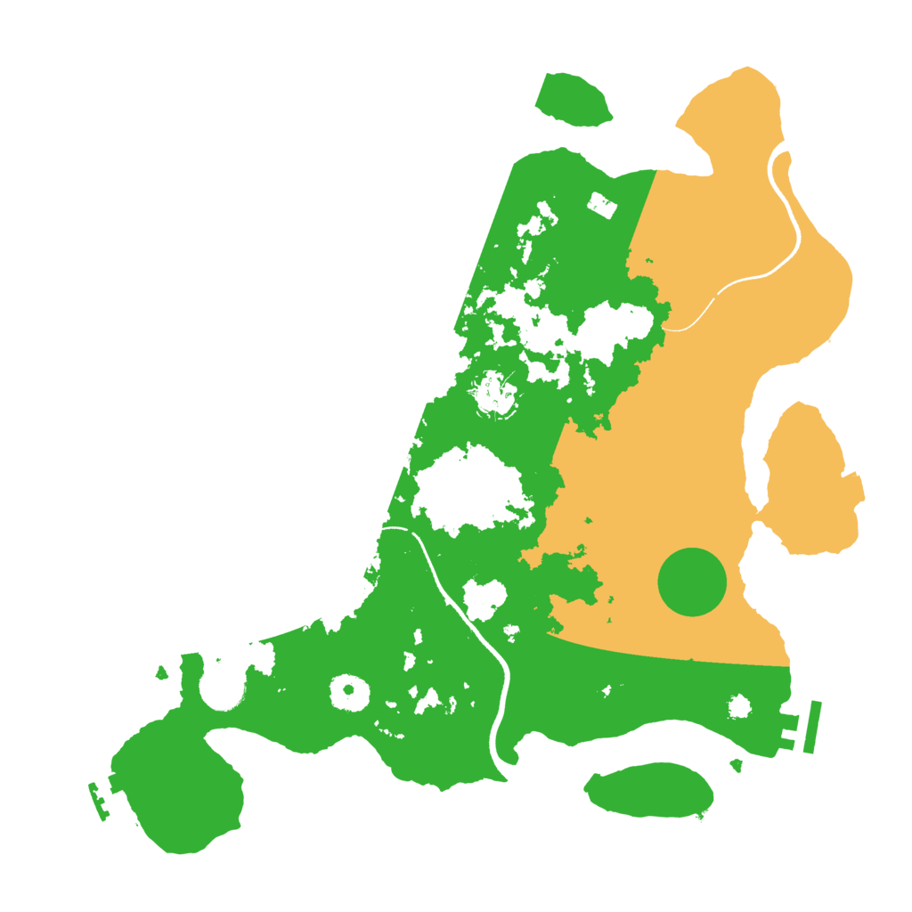 Biome Rust Map: Procedural Map, Size: 3500, Seed: 50005