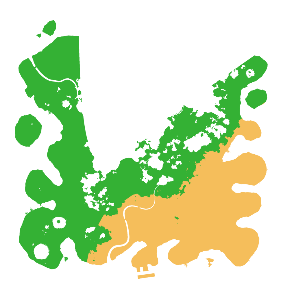 Biome Rust Map: Procedural Map, Size: 3500, Seed: 322253082