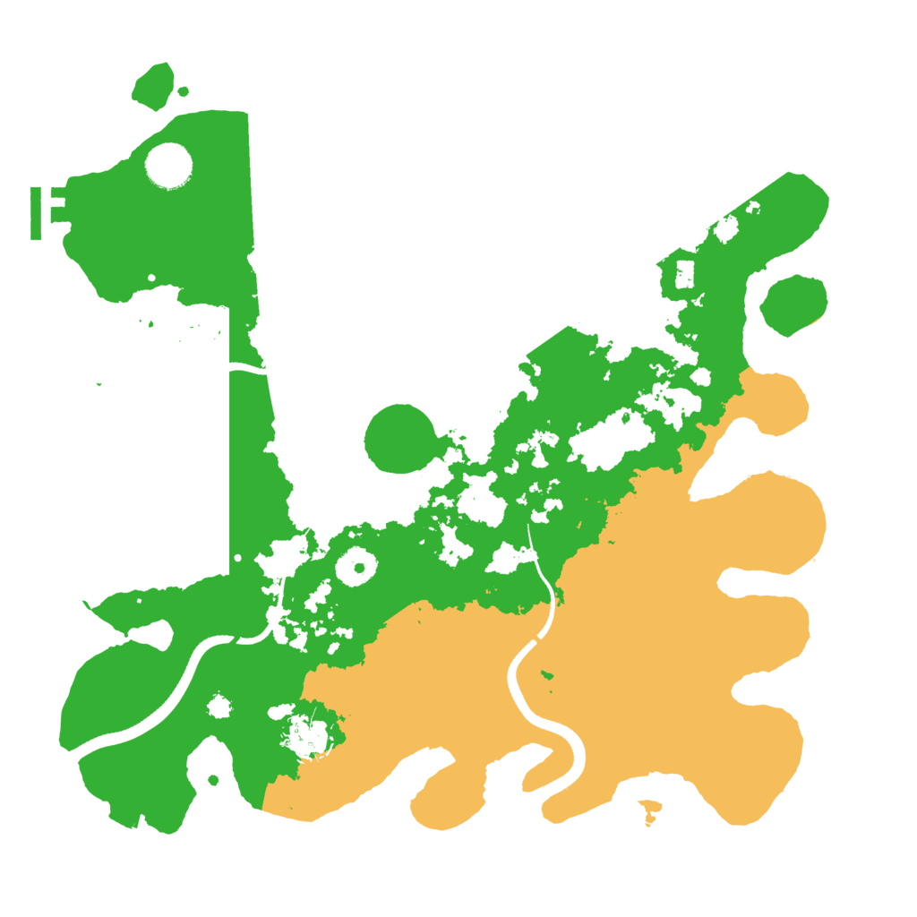 Biome Rust Map: Procedural Map, Size: 3500, Seed: 322253082