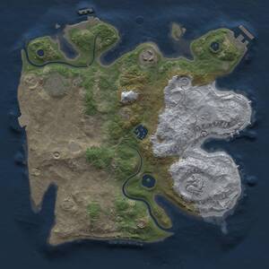 Thumbnail Rust Map: Procedural Map, Size: 3000, Seed: 294714536, 10 Monuments