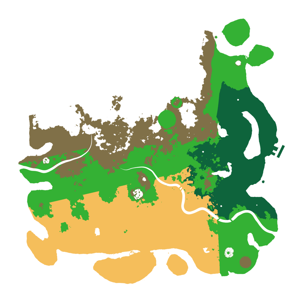 Biome Rust Map: Procedural Map, Size: 4500, Seed: 128347212