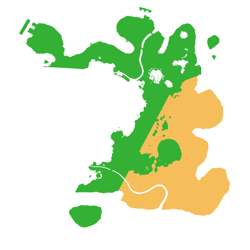 Biome Rust Map: Procedural Map, Size: 3000, Seed: 78611