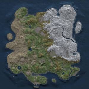 Thumbnail Rust Map: Procedural Map, Size: 3800, Seed: 1477487808, 16 Monuments