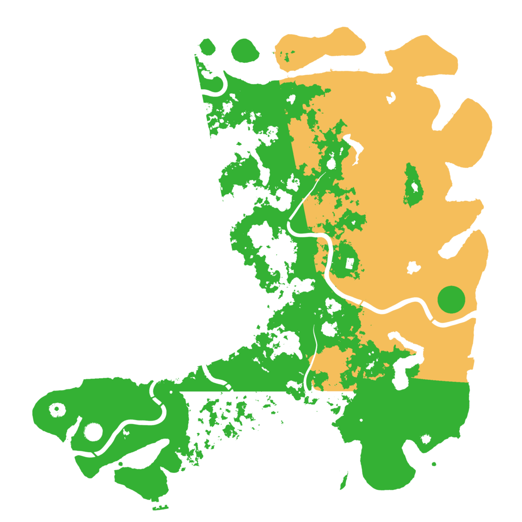 Biome Rust Map: Procedural Map, Size: 5000, Seed: 645093750