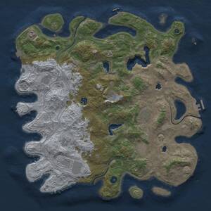 Thumbnail Rust Map: Procedural Map, Size: 4500, Seed: 2534654, 15 Monuments